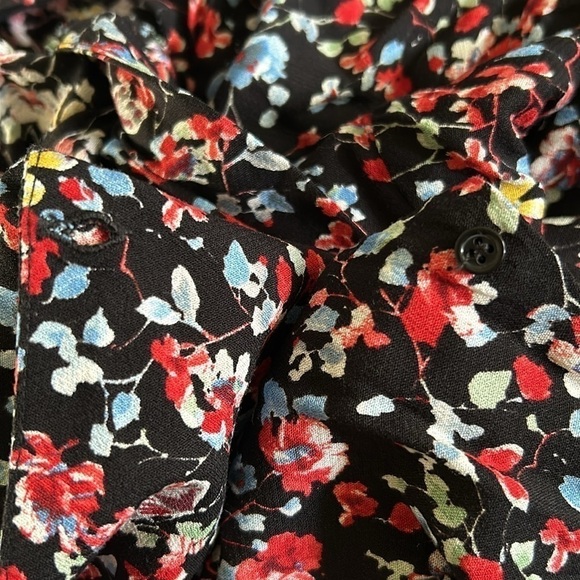 Kookai Floral Long Sleeve Romper | SIZE 34 (XS) - Picture 7 of 7